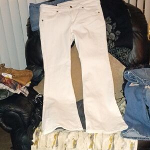 Divided White Flare & Wide Leg Jeans